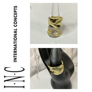 🐘🐘💓 INC Gold Plated Molded Ring